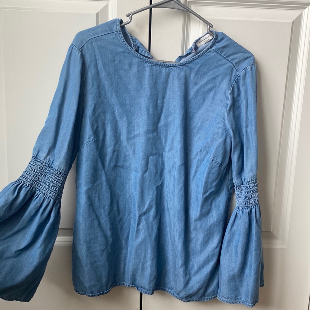 Denim Bohemian Blouse